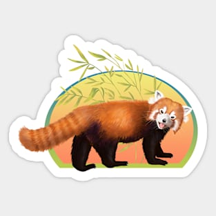 Red Panda Tongue Out Blep Sticker